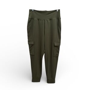 Rewash Cargo Knit Joggers Army Green Size Medium